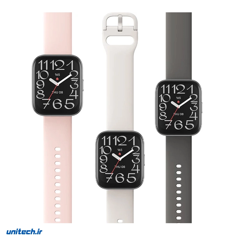 ساعت هوشمند 46 میلی‌متری امیزفیت مدل Bip 5 Unity با بند سیلیکونی4